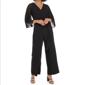 Luxology black Flowy jumpsuit - cocktail/formal wedding attire